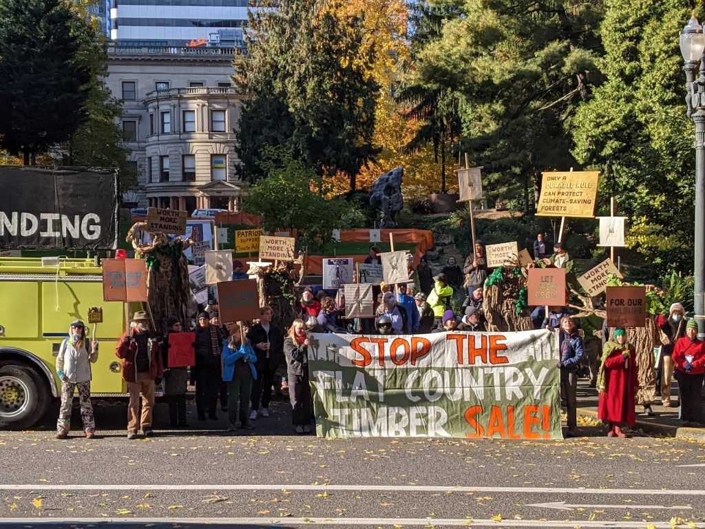 Press Release: Protestors Call Out Biden’s Mature and Old-Growth Logging Sales at Portland Forest Service Office