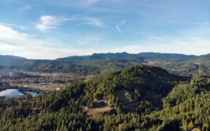Aerial photograph of TV Butte outside of Oakridge